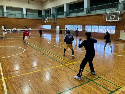 R7バドミントン初打ち1